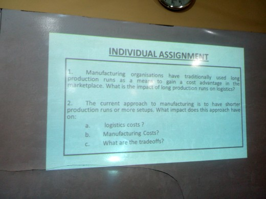 INDIVIDUAL assignment 1. manufacturing organisations have traditionally used long production runs as a means to gain a cost a