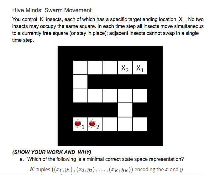Hive Minds Swarm Movement You control K insects,
