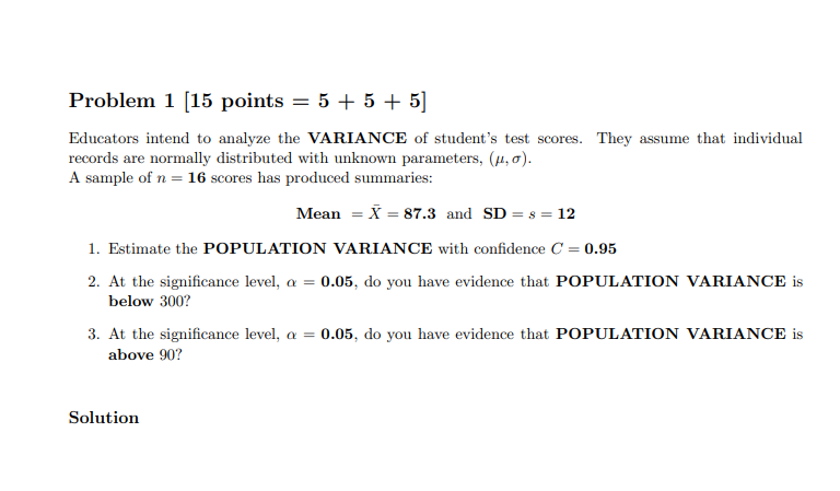 Solved Problem 1 (15 points = 5 + 5 + 5] Educators intend to | Chegg.com