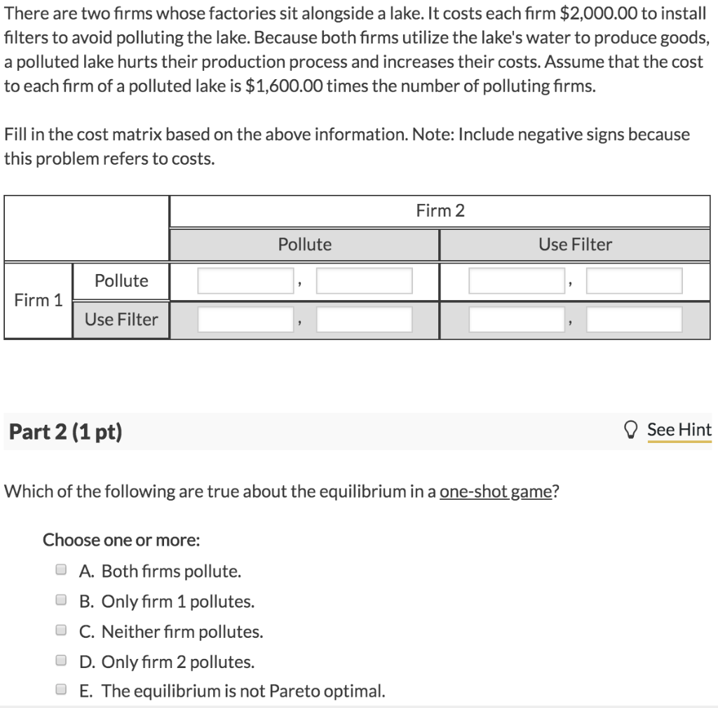 Solved There are two firms whose factories sit alongside a