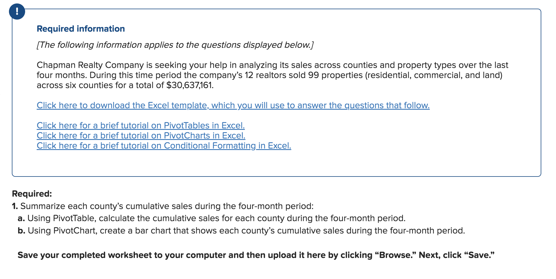 Solved ! Required information [The following information