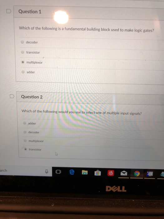 Solved D Question 1 Which of the following is a fundamental | Chegg.com
