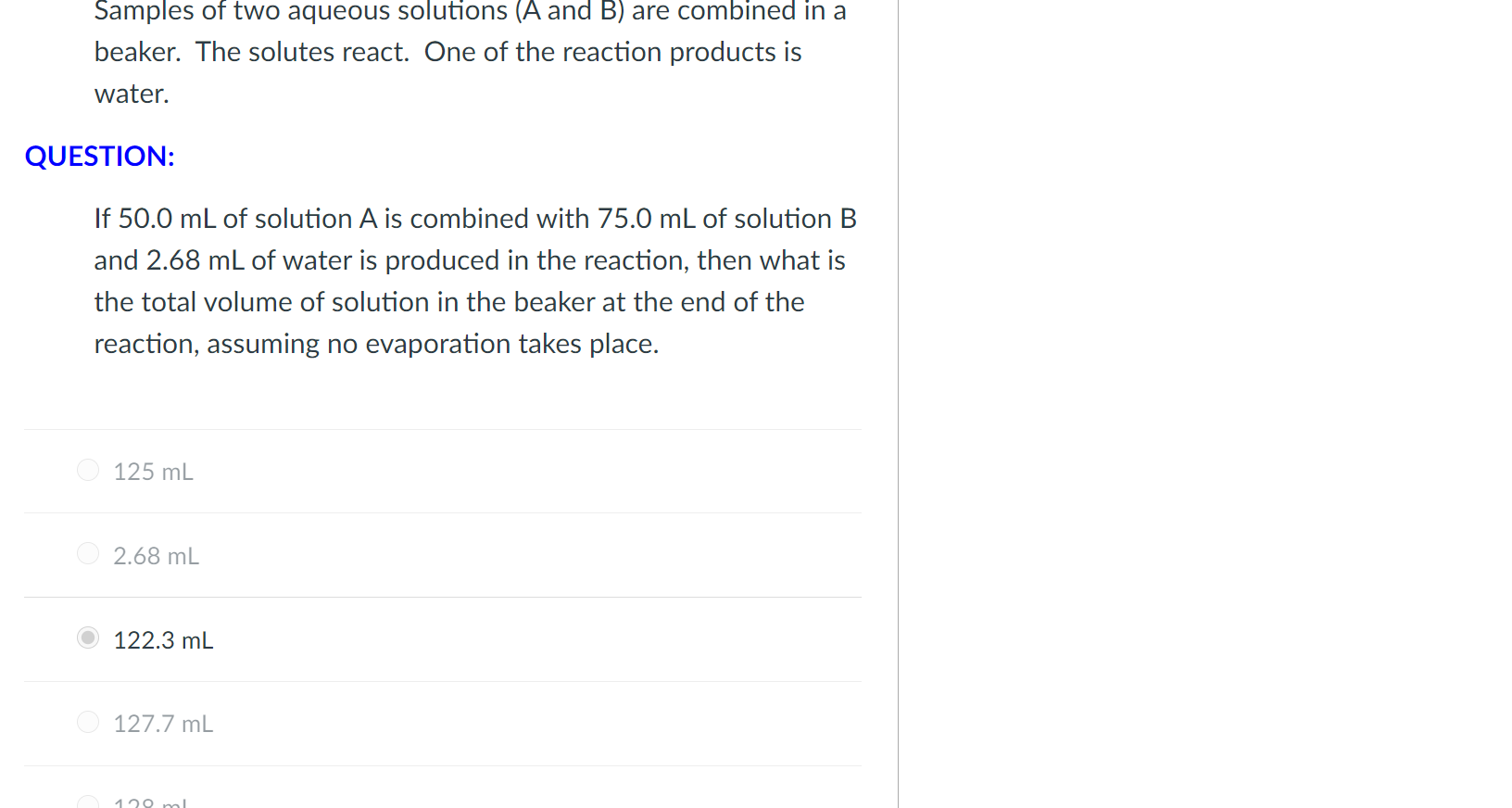 Solved Samples of two aqueous solutions (A and B) are | Chegg.com