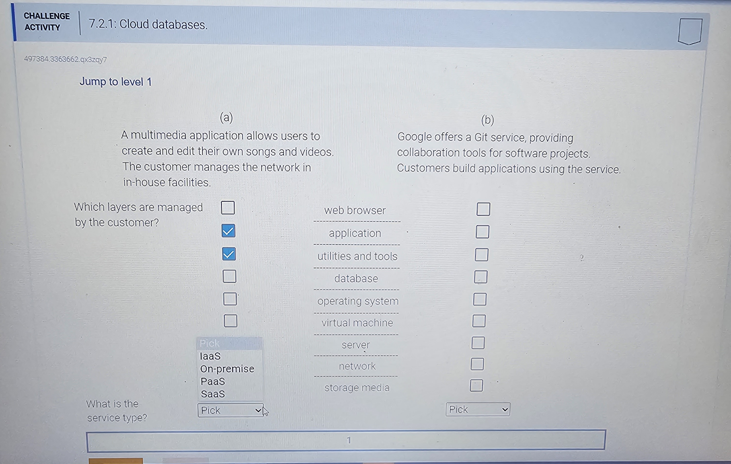 Solved 7.2.1: Cloud databases. 497384.3363662.qx3zqy7 Which | Chegg.com