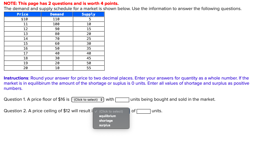Solved NOTE: This page has 2 questions and is worth 4 | Chegg.com