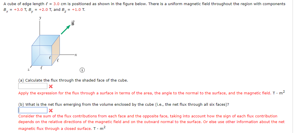 Solved A Cube Of Edge Length L = 3.0 Cm Is Positioned As | Chegg.com