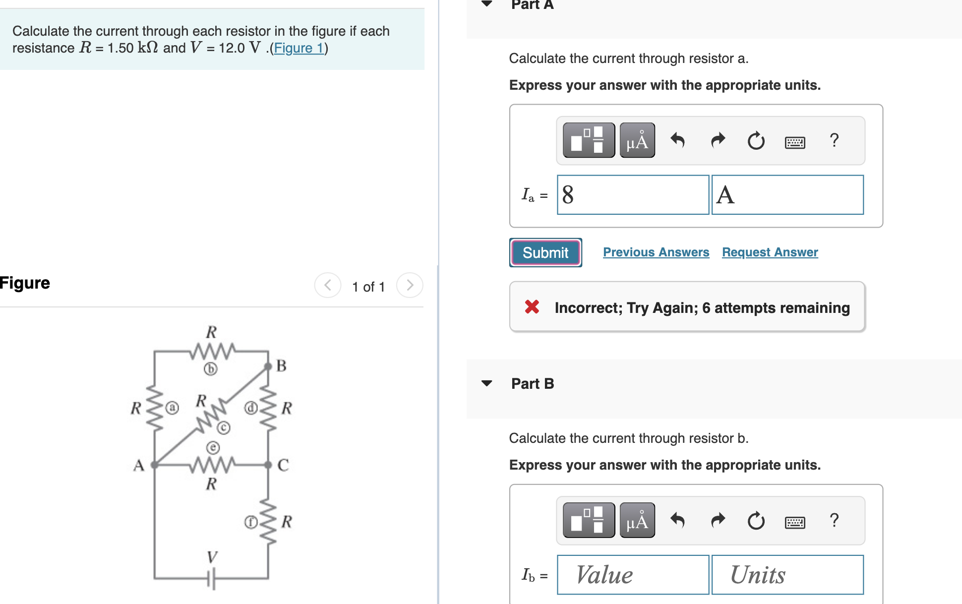 Solved Calculate the current through each resistor in ﻿the | Chegg.com
