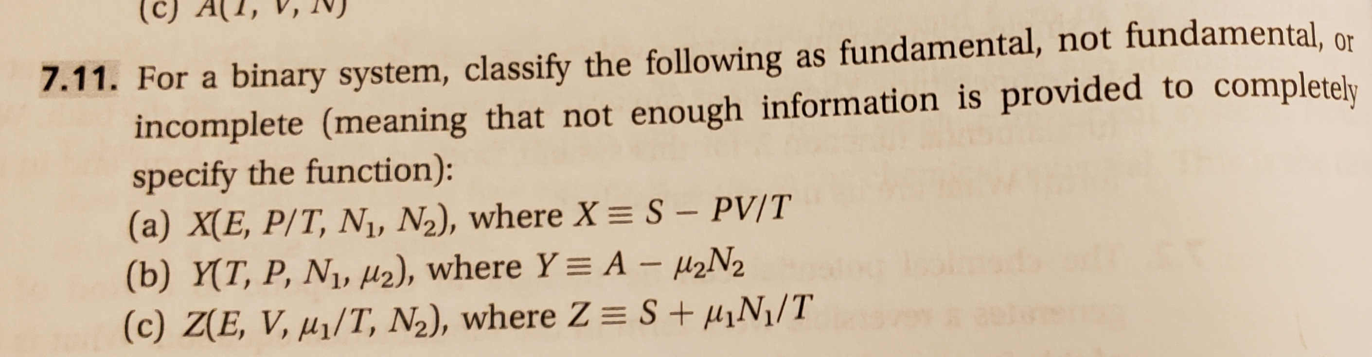 C 7 11 For A Binary System Classify The Follow Chegg Com