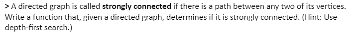 Solved > A directed graph is called strongly connected if | Chegg.com