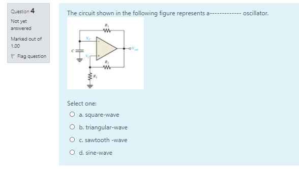 Solved Question 1 Not yet answered For the circuit shown in | Chegg.com