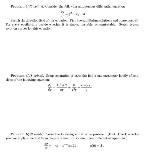 Solved Questions – 3 (20 points) a) You have the following