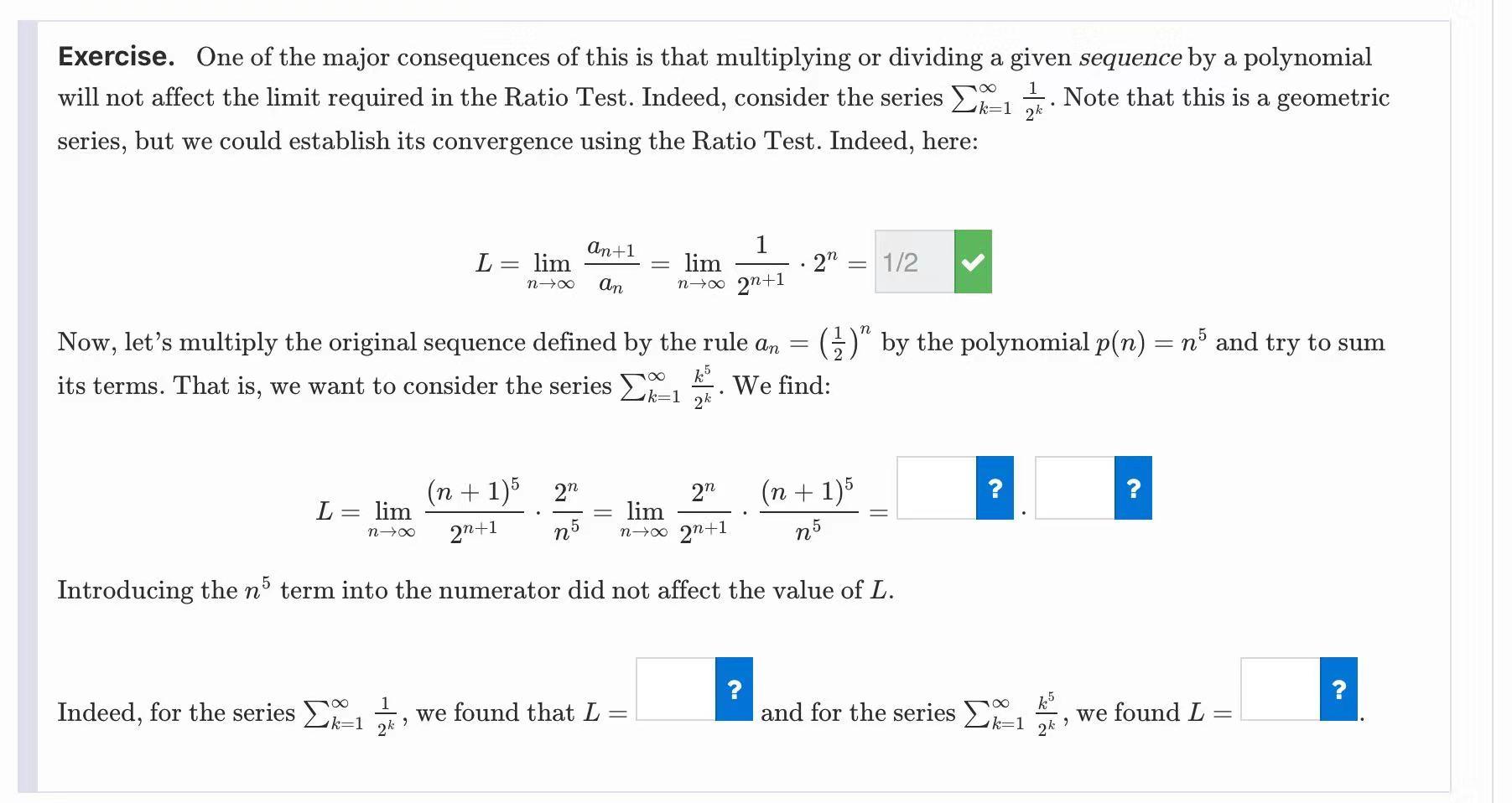 Solved Exercise. Consider the sequence {an}n=1 given by an | Chegg.com