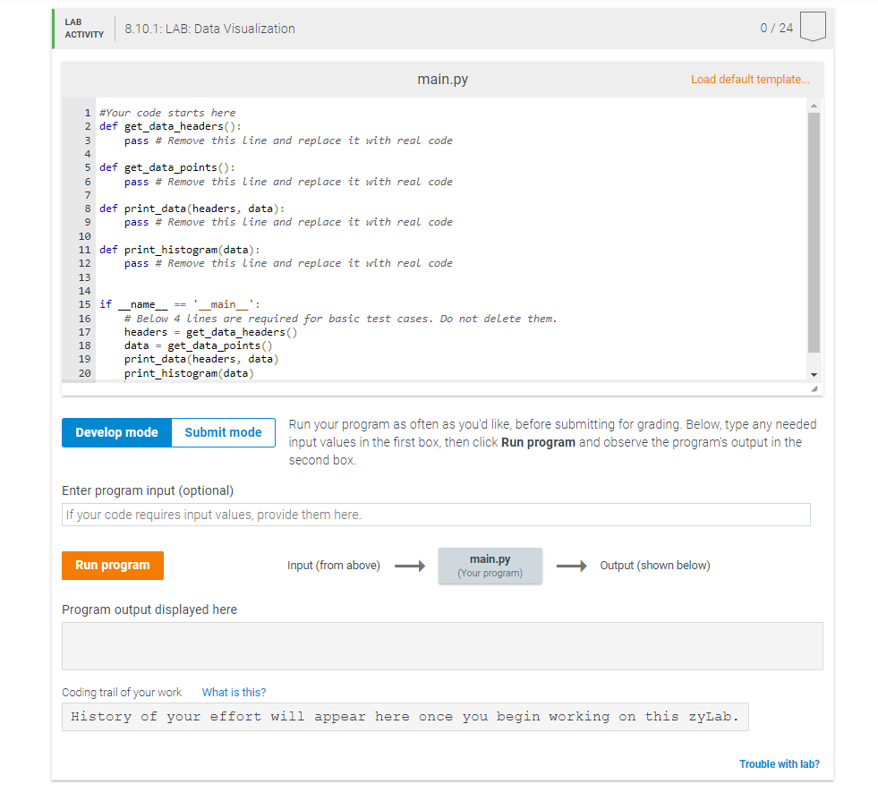 Solved In python please. Please work with the template, | Chegg.com