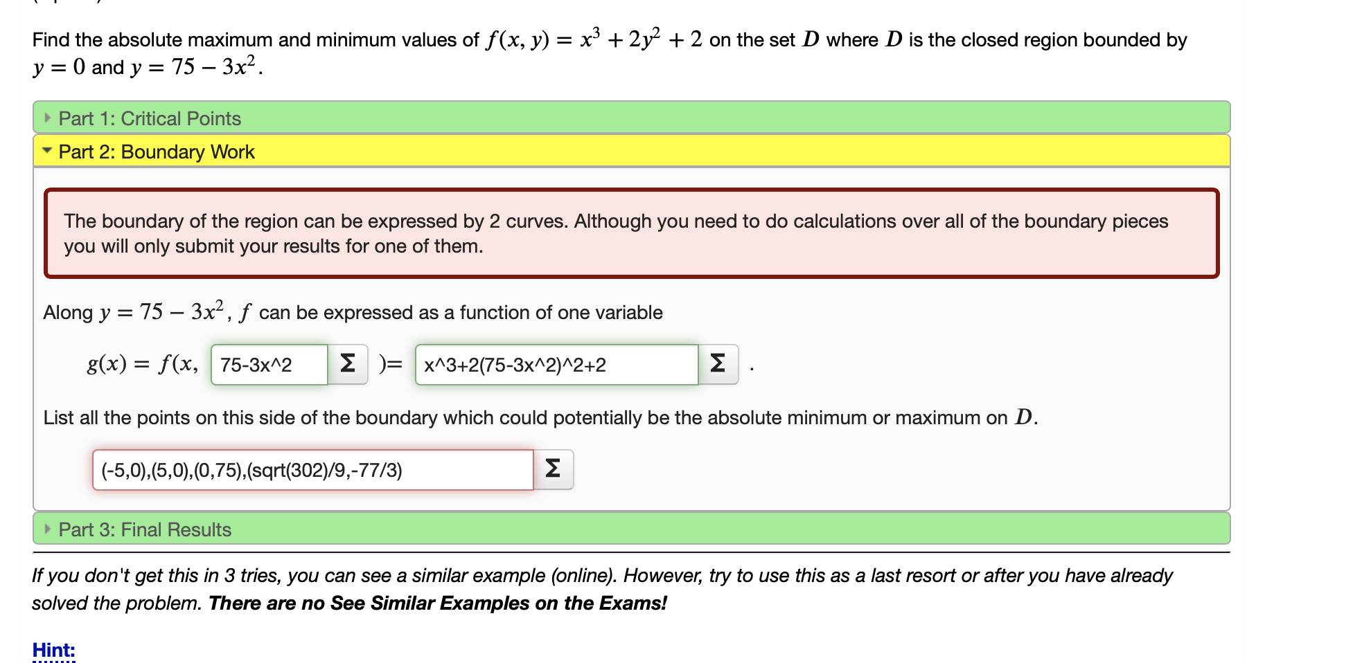 What Does Minimum X Value Mean