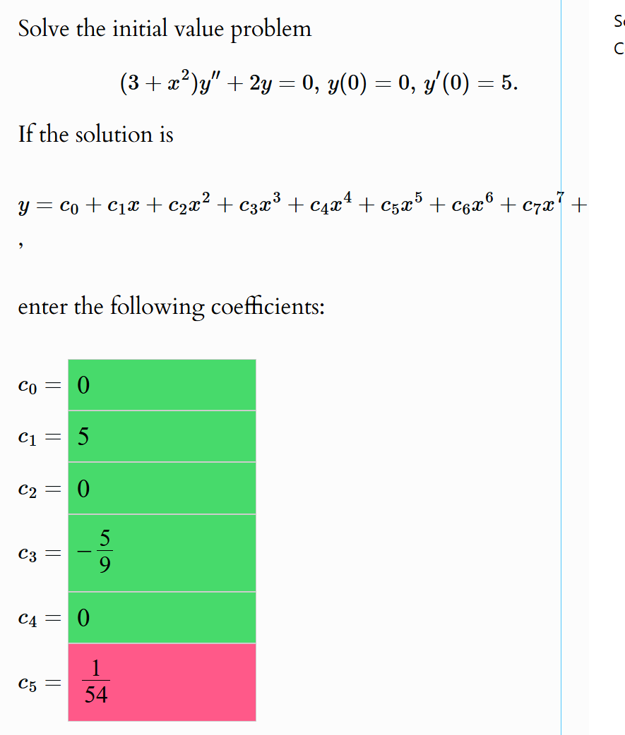 Solved Solve the initial value | Chegg.com