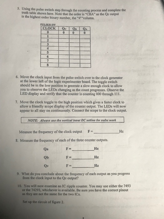 RIPPLE COUNTERS Objective To examine a ripple counter | Chegg.com