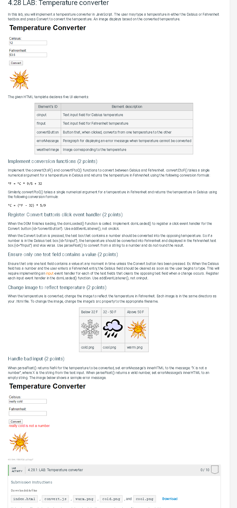 SOLVED: Using Scilab Please use a for-loop and mprintf() to write a Scilab  program to convert temperature from Fahrenheit to Celsius from 0 to 300  with a step size of 20. The