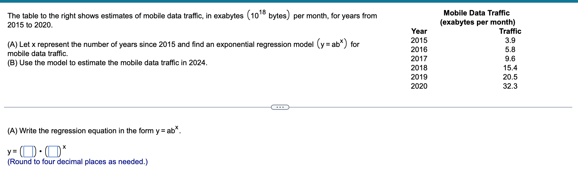 Solved A Round The Answer To Four Decimal Places As Chegg