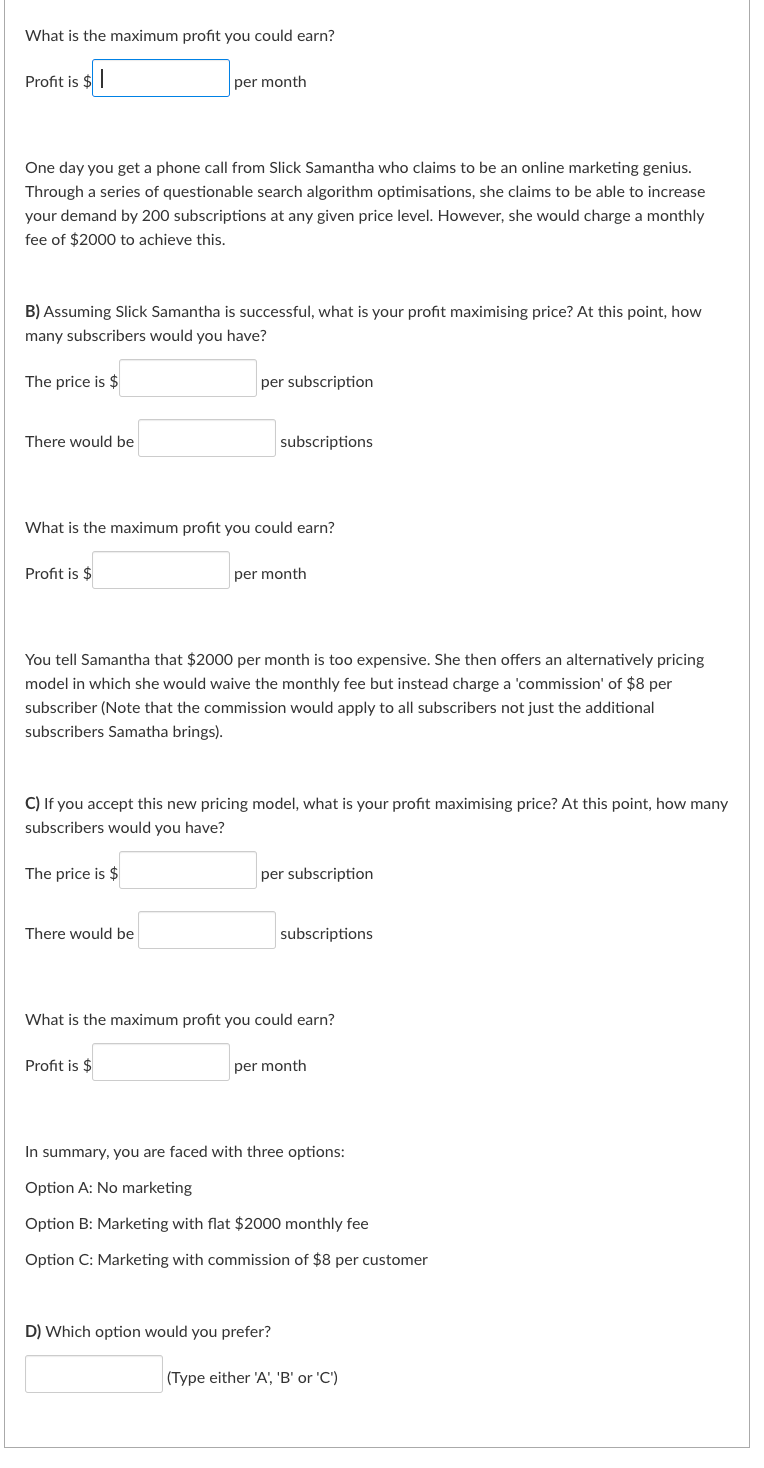 Solved NEED ANSWER ASAP PLEASE In order to earn additional | Chegg.com