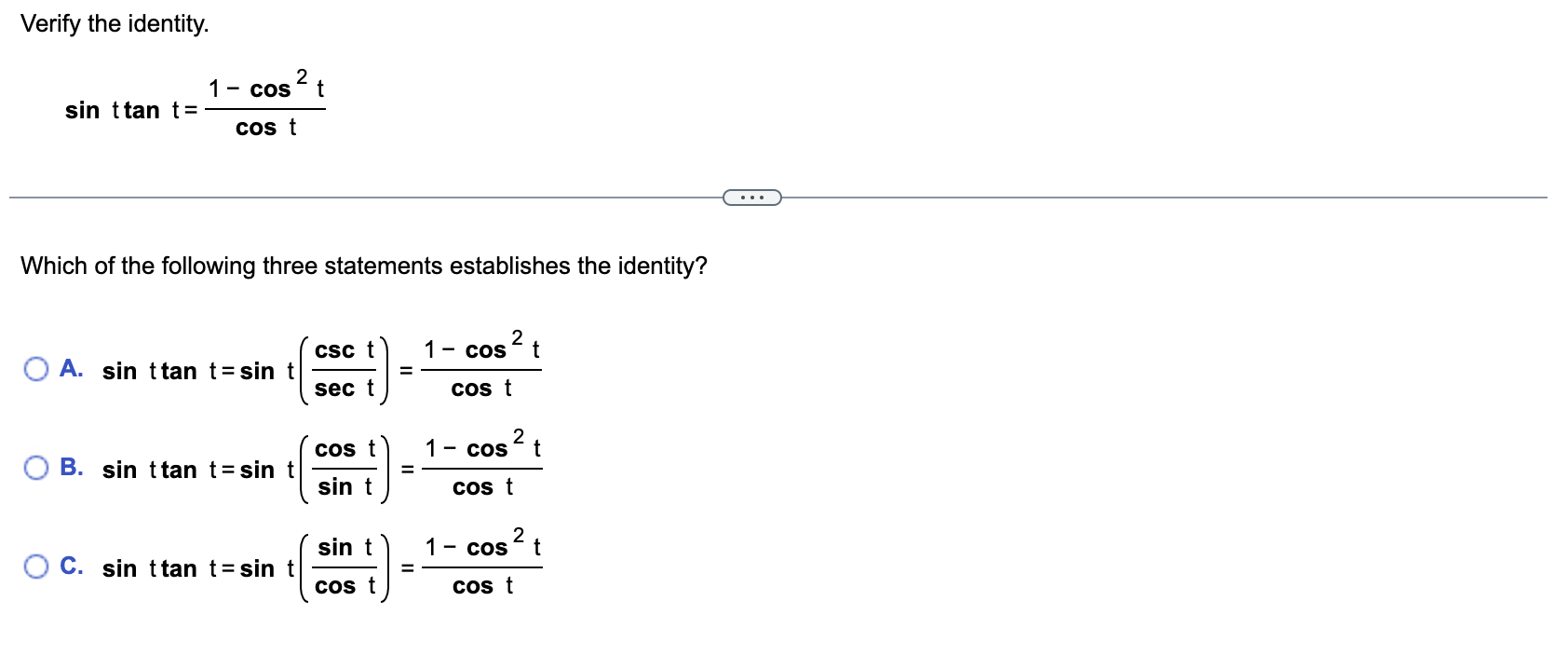 solved-verify-the-identity-secx-secxsin2x-cosx-to-verify-chegg