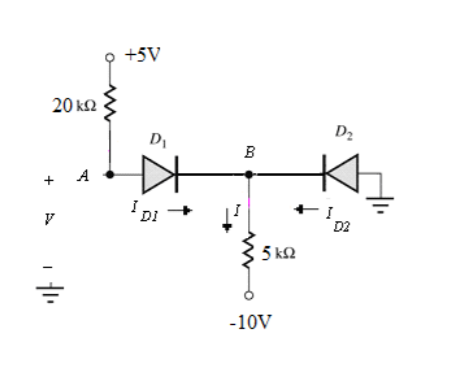 Solved Using constant voltage drop model of vD= 0.7V, D, | Chegg.com