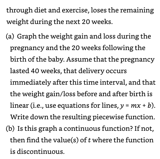 Solved 16.6 From 291 During pregnancy a woman s weight Chegg