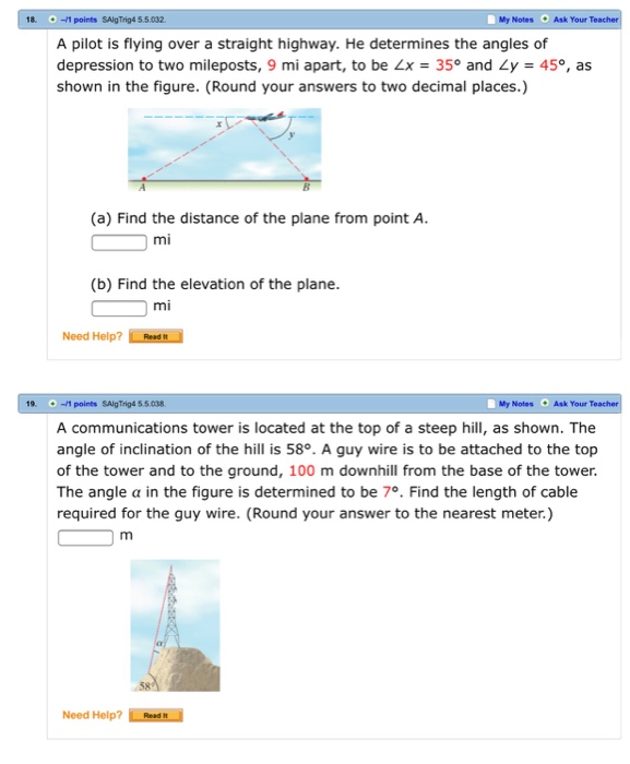 Solved A pilot is flying over a straight highway. He