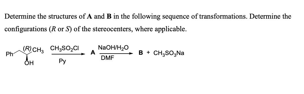 Solved Determine The Structures Of A And B In The Following | Chegg.com