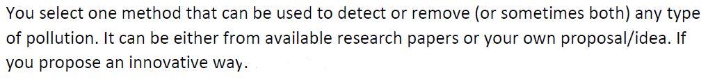 Solved You select one method that can be used to detect or | Chegg.com