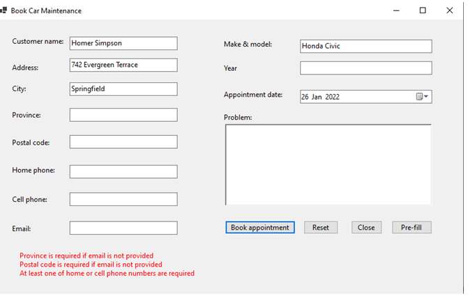 Solved Visual Studio 2022 Windows Forms C# String | Chegg.com