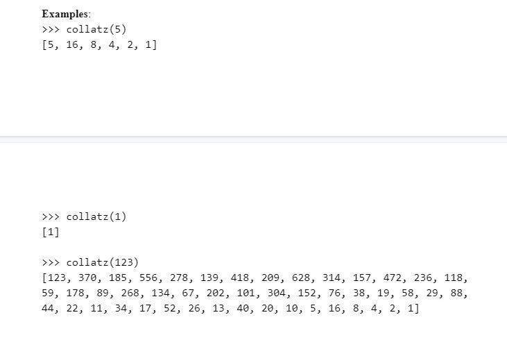 Solved Problem B. ( 10 points) Recursive Collatz The Collatz | Chegg.com