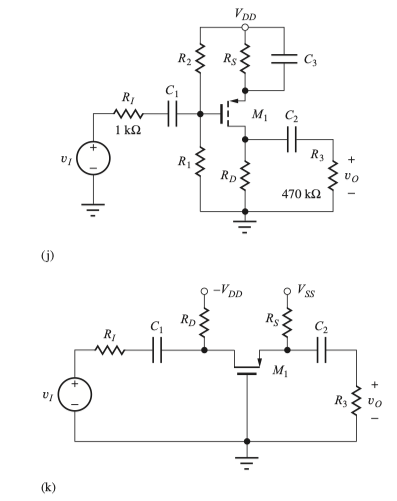 Problem 1: Draw the ac equivalent circuits for, and | Chegg.com