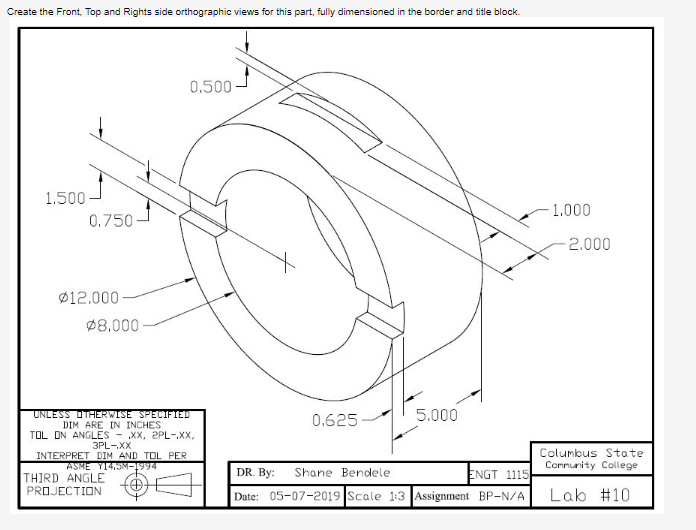 Solved Please assist with FRONT, TOP, and RIGHT SIDE | Chegg.com