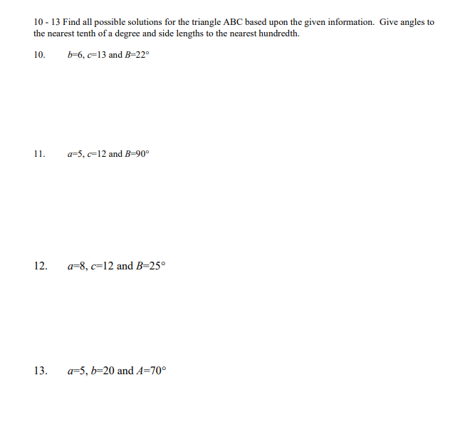 Solved For questions 1 - 4, information about triangle ABC | Chegg.com