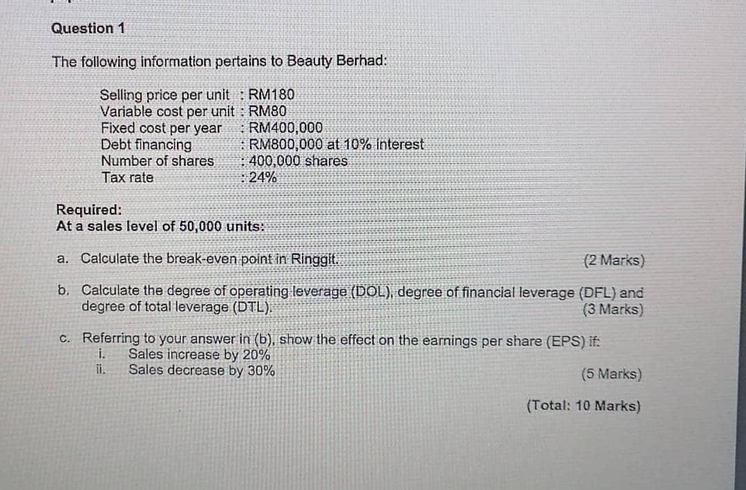 Solved Question 1 The Following Information Pertains To | Chegg.com