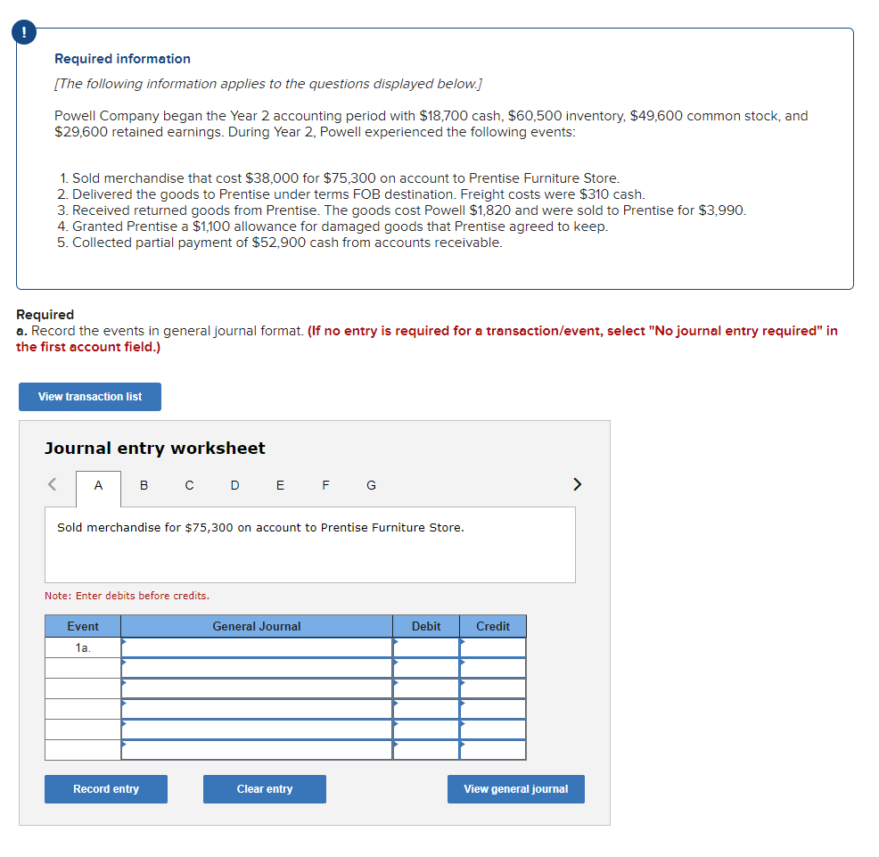 [Solved]: Required information [The following information a