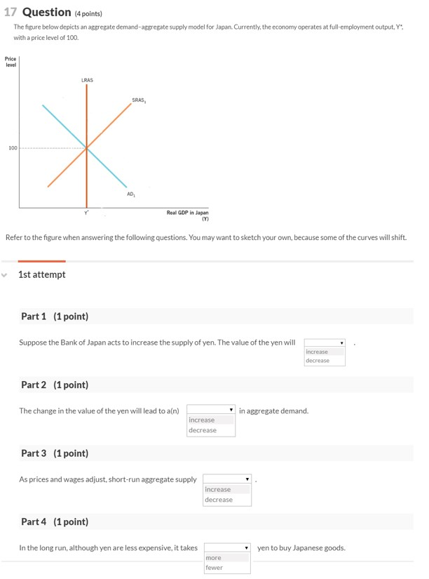 Solved 17 Question (4 points) The figure below depicts an | Chegg.com