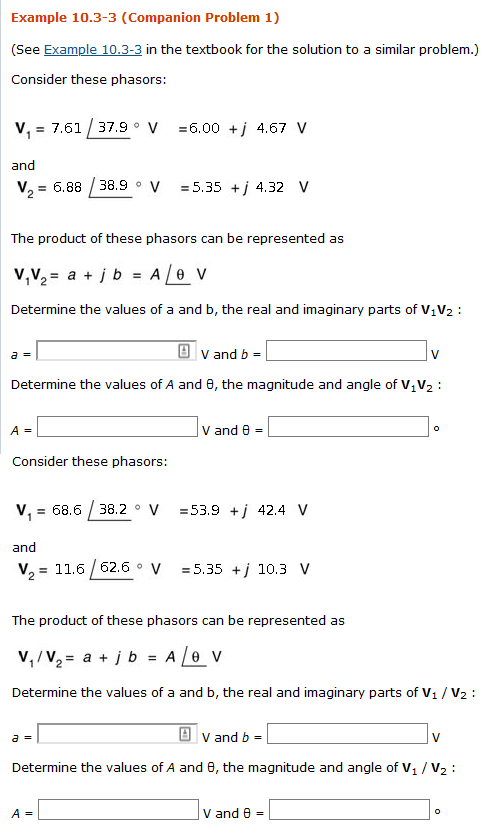 Solved Example 10.3-3 (Companion Problem 1) (See Example | Chegg.com