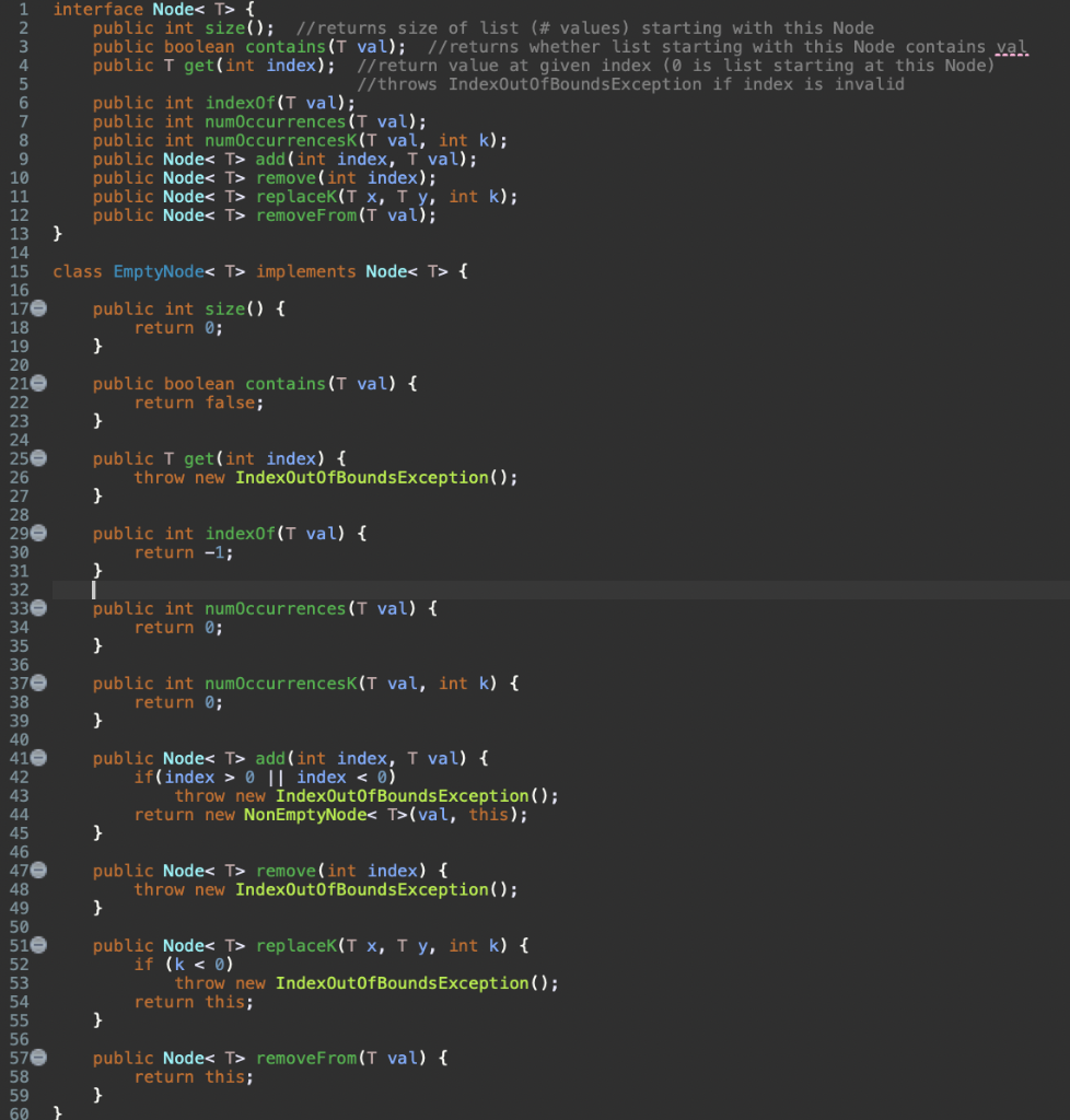 Recursive list methods • Instead of LinkedList doing | Chegg.com