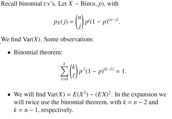 Solved Recall Binomial R V S Let X Bin N P With Px Chegg Com