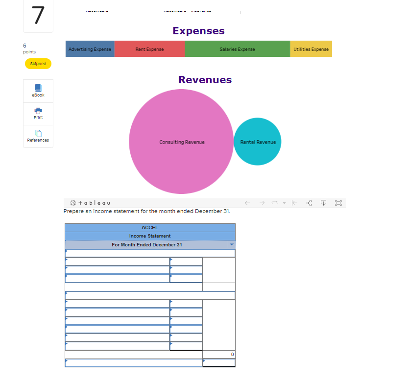 Solved 7 Tableau DA 2-2: Exercise, Preparing An Income | Chegg.com