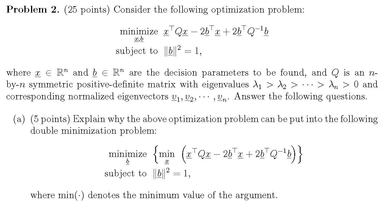 Problem 2 25 Points Consider The Following Chegg