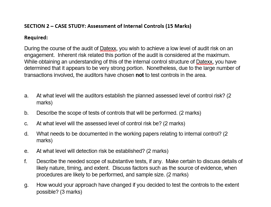 internal audit case study questions and answers pdf