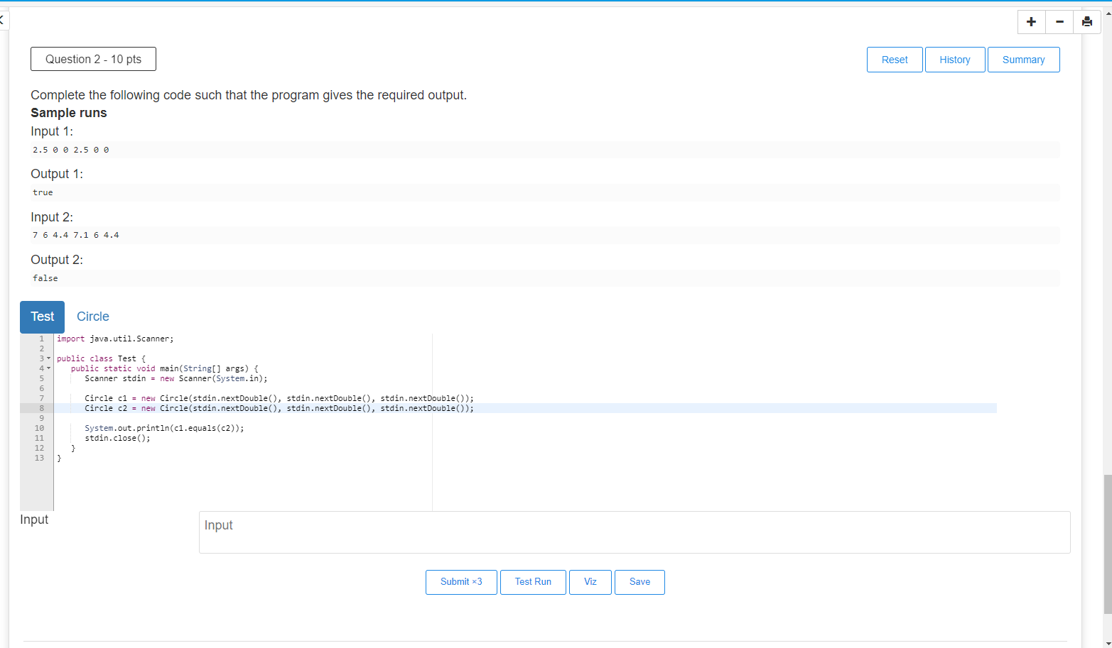 Solved Complete the following code such that the program | Chegg.com