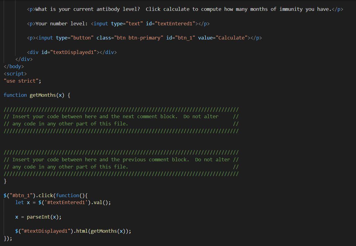 Solved JAVASCRIPT. Please finish the code. (for loop) 1. | Chegg.com