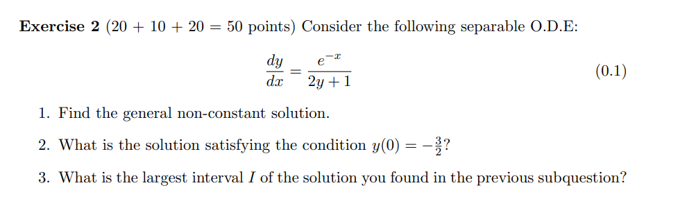 Solved Exercise 2 (20 + 10 + 20 = 50 points) Consider the | Chegg.com