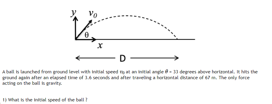 Solved CAN YOU HELP ME FIND 1) THE INITIAL SPEED OF THE | Chegg.com