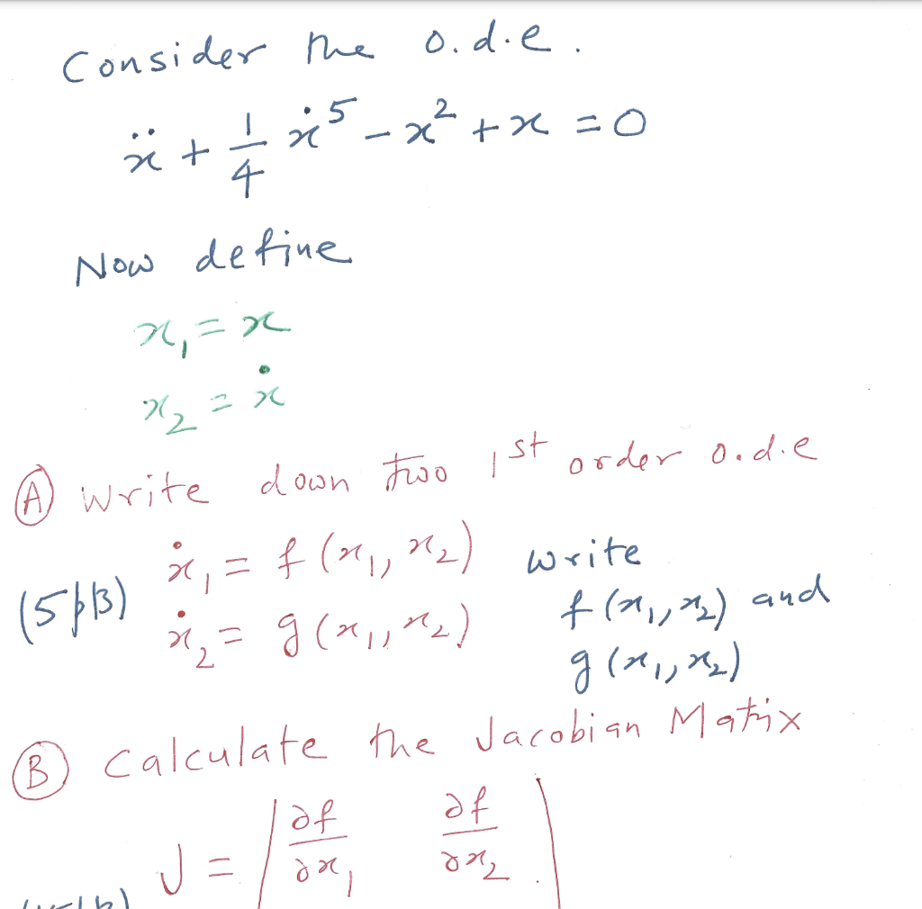 Solved Consider the o.die. 5x²+x=0 = 4 5 ro i åt Now define | Chegg.com