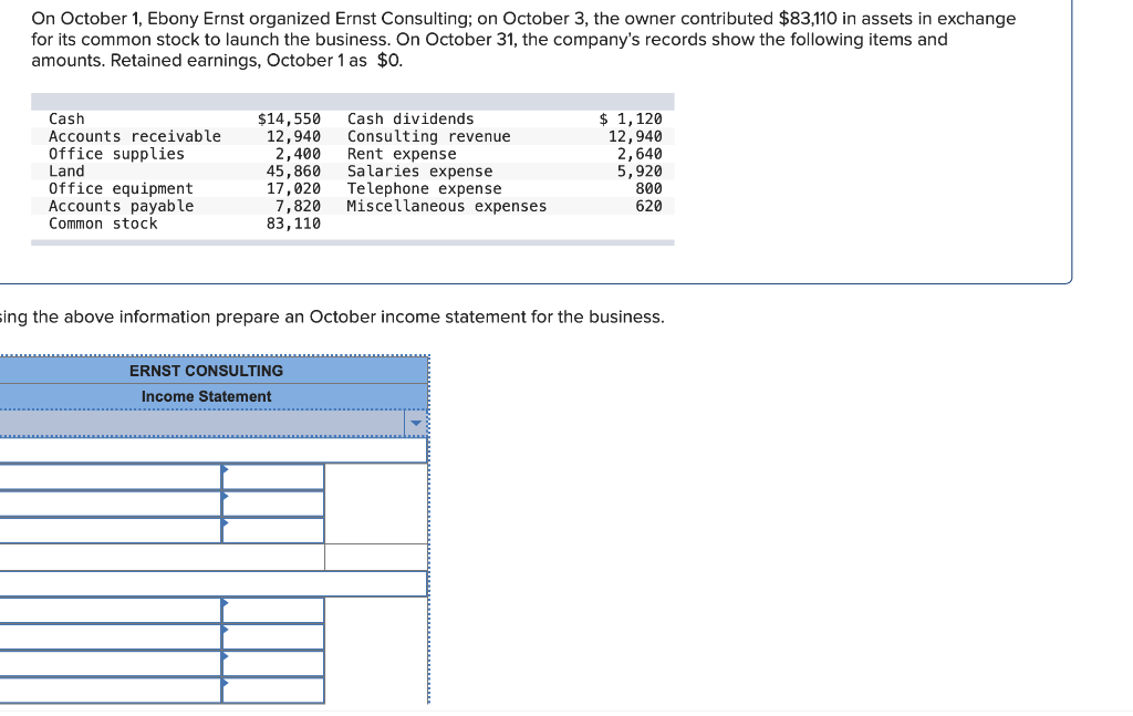 solved-on-october-1-ebony-ernst-organized-ernst-consulting-chegg