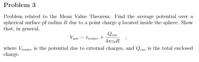 Solved Problem 3 Problem related to the Mean Value Theorem: | Chegg.com